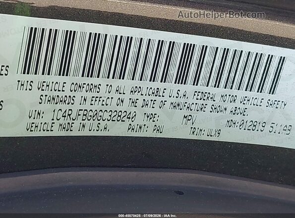 1C4RJFBG0GC328240 2016 JEEP GRAND CHEROKEE Gray Widok komory silnika