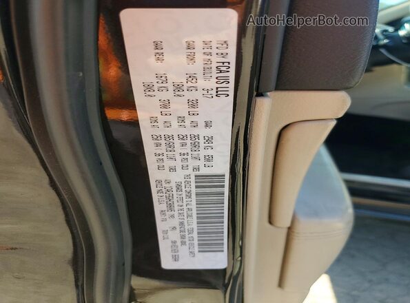 1C4RJFBG0HC808005 2017 JEEP GRAND Black VIN sticker view