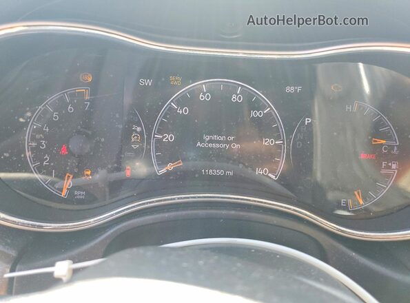 1C4RJFBG0HC808005 2017 JEEP GRAND Black Instrument cluster view