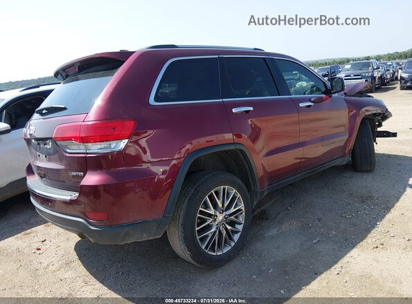 1C4RJFBG0JC143788 2018 JEEP GRAND CHEROKEE Maroon Задня права чверть