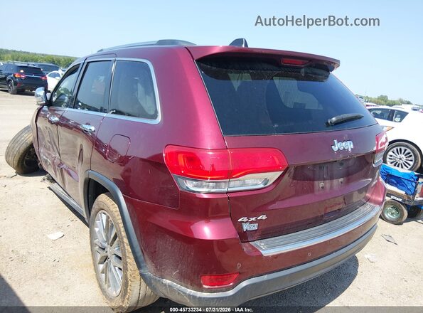 1C4RJFBG0JC143788 2018 JEEP GRAND CHEROKEE Maroon Задня ліва чверть