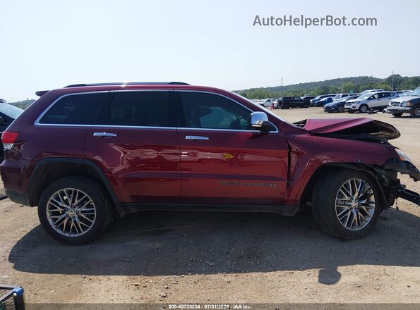 1C4RJFBG0JC143788 2018 JEEP GRAND CHEROKEE Maroon Вид щитка приладів