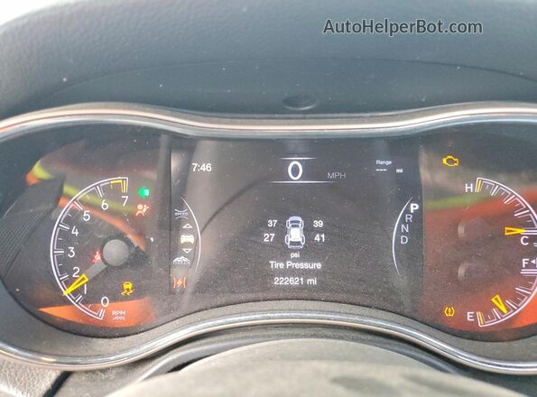 1C4RJFBG1GC317327 2016 JEEP GRAND Black Вид щитка приладів