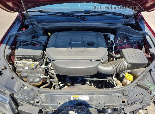 1C4RJFBG1GC328148 2016 JEEP GRAND Burgundy Vista del compartimento del motor