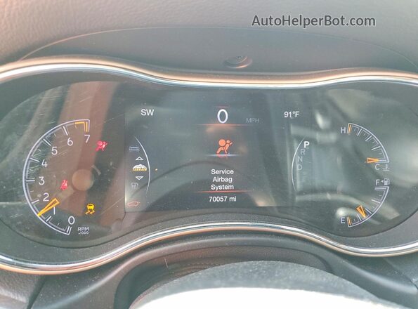 1C4RJFBG1HC632002 2017 JEEP GRAND Black ხელსაწყოთა პანელის ხედი