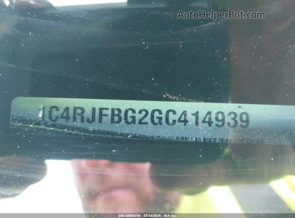 1C4RJFBG2GC414939 2016 JEEP GRAND CHEROKEE Black 