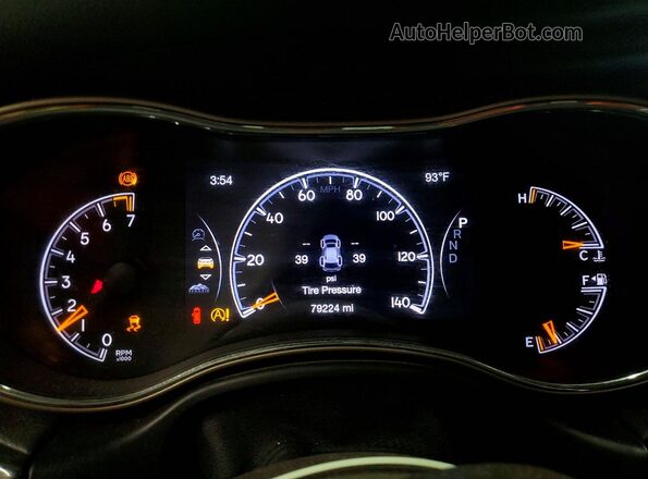 1C4RJFBG2HC655157 2017 JEEP GRAND Серый Вид щитка приборов