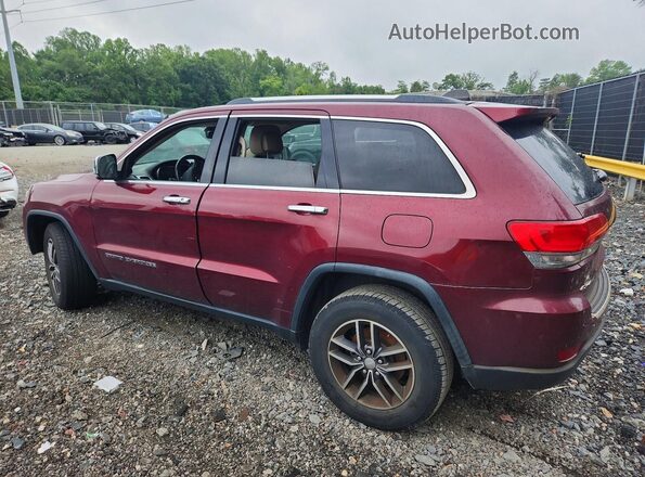 1C4RJFBG2HC827588 2017 JEEP GRAND Burgundy Trasero izquierdo