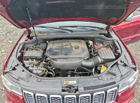 1C4RJFBG2HC827588 2017 JEEP GRAND Burgundy Vista del compartimento del motor