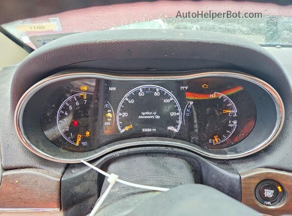 1C4RJFBG2HC827588 2017 JEEP GRAND Burgundy Vista del cuadro de instrumentos