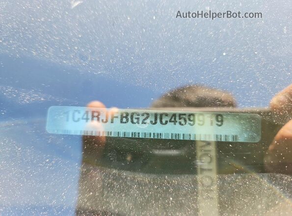 1C4RJFBG2JC459919 2018 JEEP GRAND Gray ძრავის განყოფილების ხედი