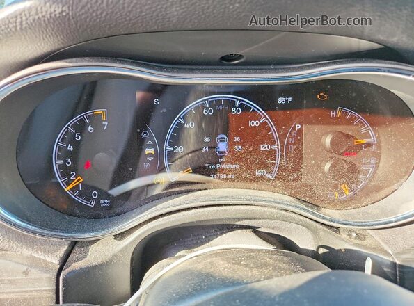 1C4RJFBG2KC658647 2019 JEEP GRAND Blue Vista del cuadro de instrumentos