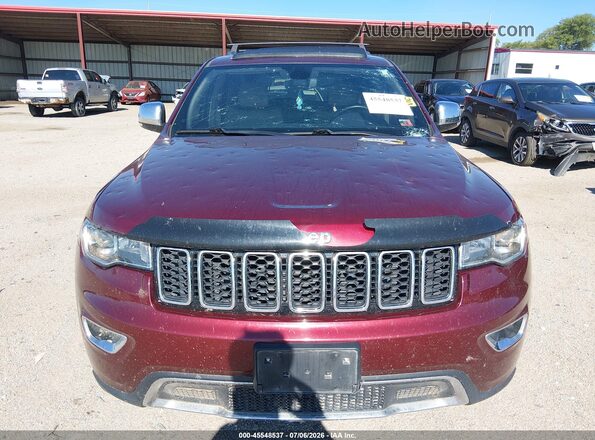 1C4RJFBG2LC234368 2020 JEEP GRAND CHEROKEE Maroon Սարքավորումների վահանակի տեսք