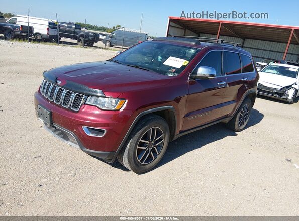 1C4RJFBG2LC234368 2020 JEEP GRAND CHEROKEE Maroon Առջևի ձախ երեք քառորդ տեսարան