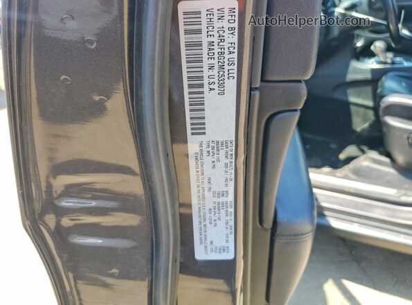 1C4RJFBG2MC533070 2021 JEEP GRAND Gray Vista de la etiqueta del VIN