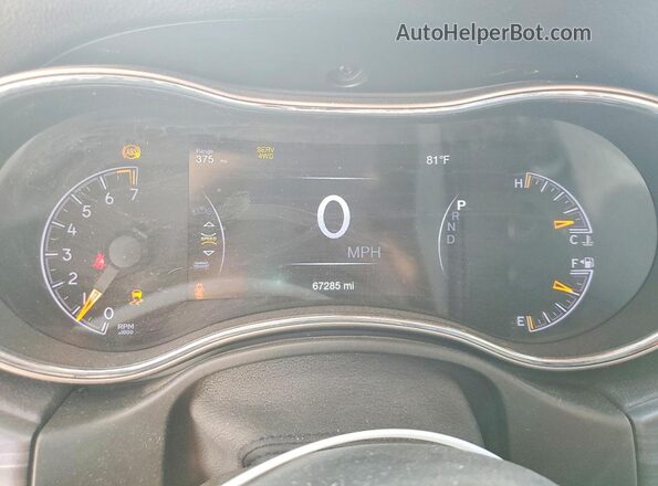 1C4RJFBG2MC686953 2021 JEEP GRAND White ხელსაწყოთა პანელის ხედი