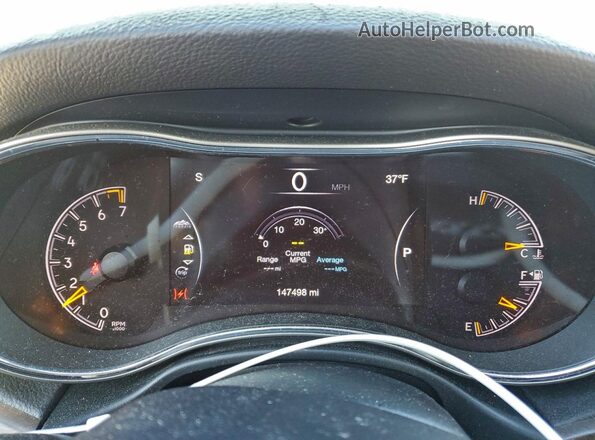 1C4RJFBG3GC343380 2016 JEEP GRAND Black Widok zestawu wskaźników