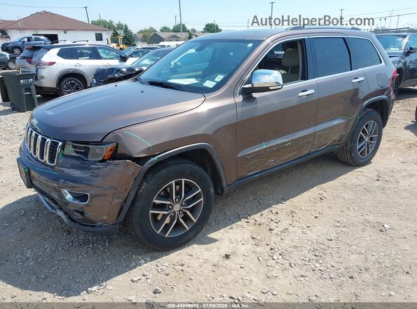 1C4RJFBG3HC734983 2017 JEEP GRAND CHEROKEE Brown Vista tres cuartos delantera izquierda