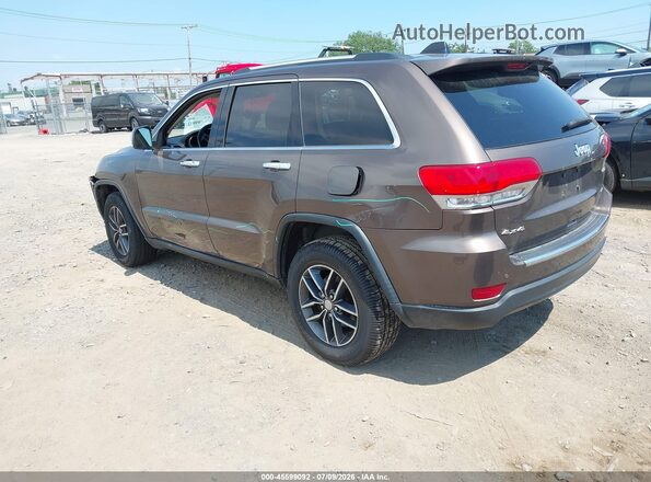 1C4RJFBG3HC734983 2017 JEEP GRAND CHEROKEE Brown Trasero izquierdo