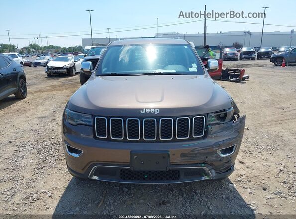 1C4RJFBG3HC734983 2017 JEEP GRAND CHEROKEE Brown Vista del cuadro de instrumentos