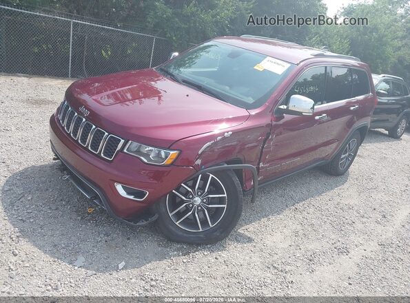 1C4RJFBG3HC932527 2017 JEEP GRAND CHEROKEE Maroon Przód lewy
