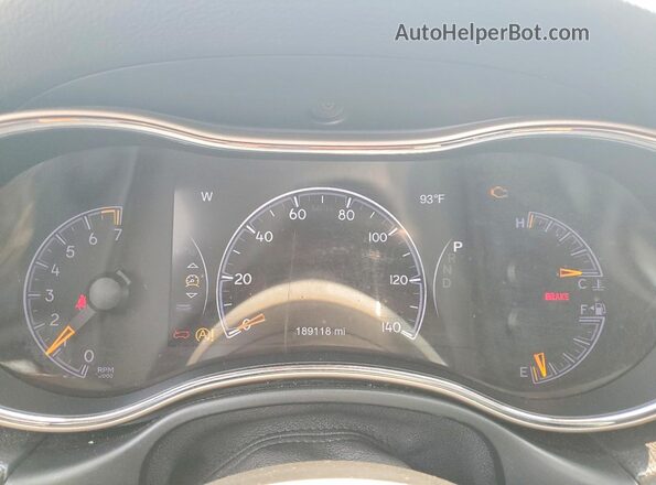 1C4RJFBG4GC492980 2016 JEEP GRAND Белый Вид щитка приборов