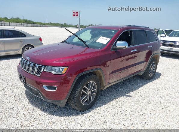 1C4RJFBG4HC787871 2017 JEEP GRAND CHEROKEE Red Առջևի ձախ երեք քառորդ տեսարան