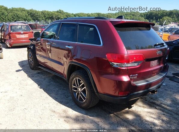 1C4RJFBG4HC800358 2017 JEEP GRAND CHEROKEE Maroon Հետևի ձախ