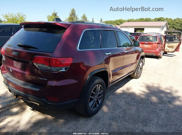 1C4RJFBG4HC800358 2017 JEEP GRAND CHEROKEE Maroon Հետևի աջ