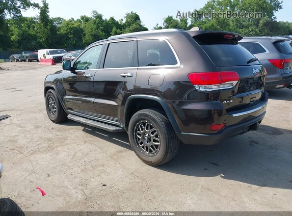 1C4RJFBG4HC845168 2017 JEEP GRAND CHEROKEE Dark Brown Trasero izquierdo