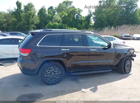 1C4RJFBG4HC845168 2017 JEEP GRAND CHEROKEE Dark Brown Vista interior de 360 grados