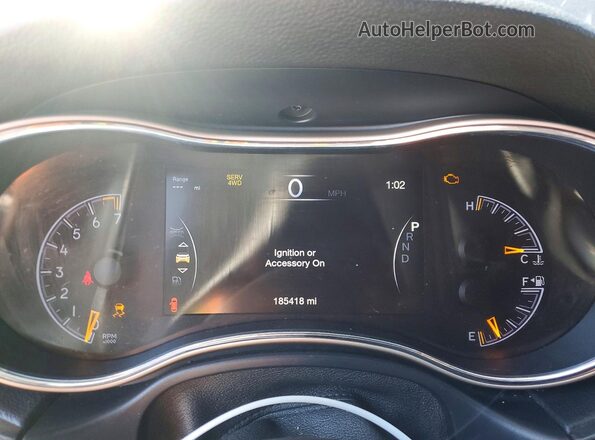 1C4RJFBG4HC954455 2017 JEEP GRAND Blue ხელსაწყოთა პანელის ხედი