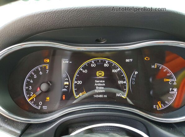 1C4RJFBG4JC249015 2018 JEEP GRAND Silver Instrument cluster view