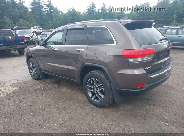 1C4RJFBG4JC502463 2018 JEEP GRAND CHEROKEE Коричневый Задняя левая четверть