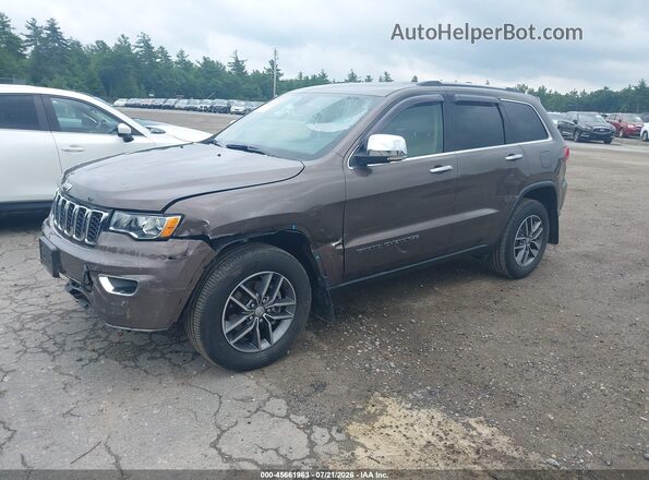 1C4RJFBG4JC502463 2018 JEEP GRAND CHEROKEE Коричневый Передняя левая четверть