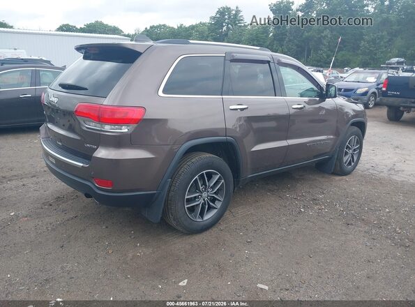 1C4RJFBG4JC502463 2018 JEEP GRAND CHEROKEE Коричневый Задняя правая четверть