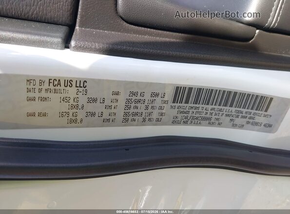 1C4RJFBG4KC688006 2019 JEEP GRAND CHEROKEE White Engine compartment view