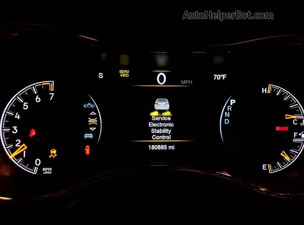 1C4RJFBG4KC782774 2019 JEEP GRAND Black Instrument cluster view