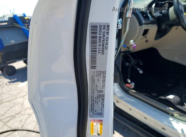 1C4RJFBG4MC559587 2021 JEEP GRAND White VIN sticker view