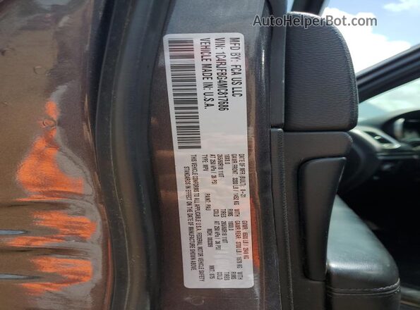 1C4RJFBG4MC817686 2021 JEEP GRAND Charcoal Vista interior de 360 grados