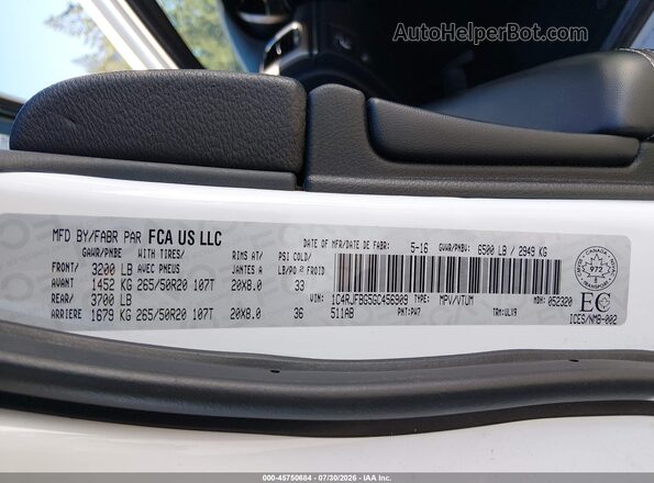 1C4RJFBG5GC456909 2016 JEEP GRAND CHEROKEE White Engine compartment view