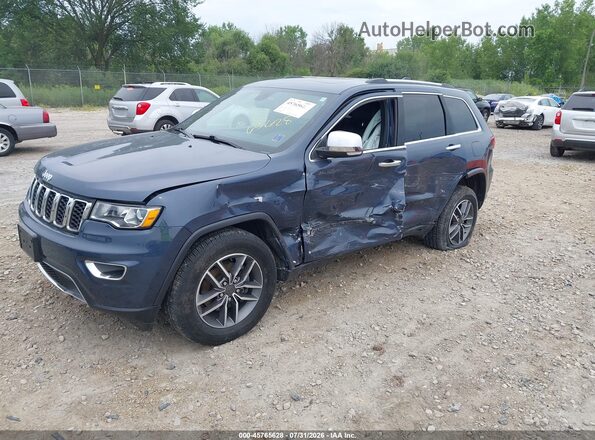 1C4RJFBG5LC386399 2020 JEEP GRAND CHEROKEE Blue Առջևի ձախ երեք քառորդ տեսարան