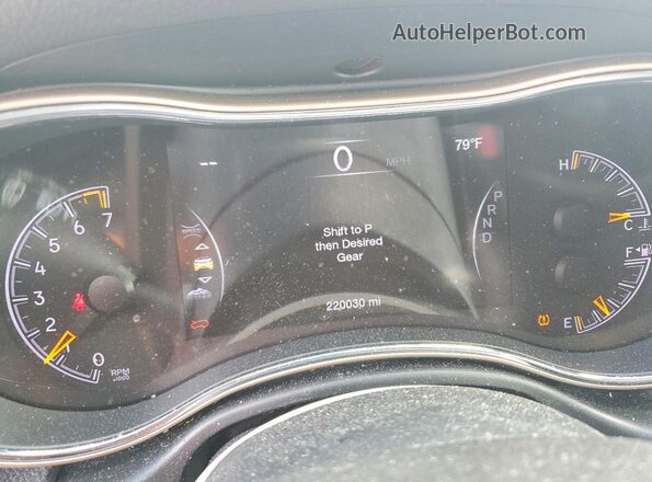 1C4RJFBG6GC380732 2016 JEEP GRAND Синий Вид щитка приборов
