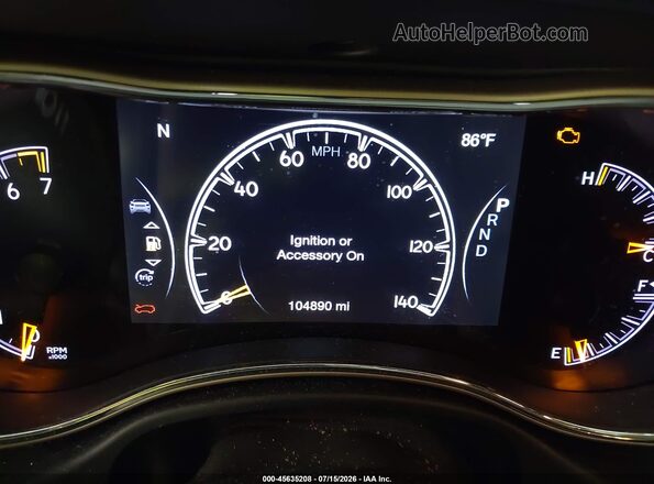 1C4RJFBG6HC864692 2017 JEEP GRAND CHEROKEE Серебряный Вид задних сидений