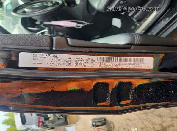 1C4RJFBG6LC304230 2020 JEEP GRAND Black VIN կոդի պիտակի տեսք