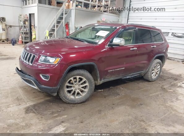 1C4RJFBG7GC389407 2016 JEEP GRAND CHEROKEE Burgundy Vista tres cuartos delantera izquierda