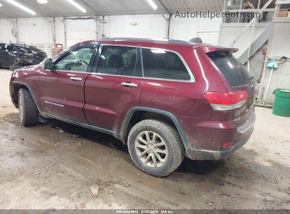 1C4RJFBG7GC389407 2016 JEEP GRAND CHEROKEE Burgundy Trasero izquierdo