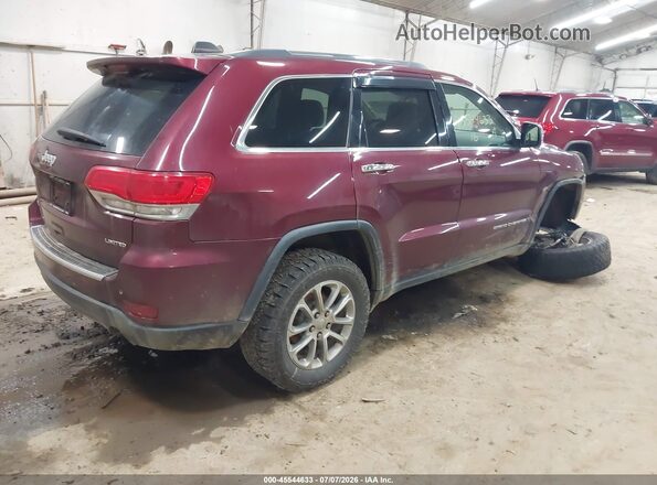 1C4RJFBG7GC389407 2016 JEEP GRAND CHEROKEE Burgundy Trasero derecho