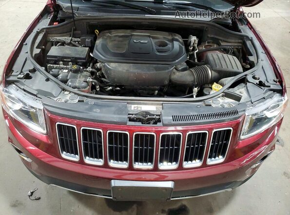 1C4RJFBG7GC452764 2016 JEEP GRAND Burgundy ძრავის განყოფილების ხედი