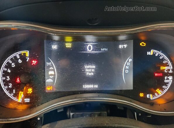 1C4RJFBG7GC498563 2016 JEEP GRAND Charcoal Instrument cluster view